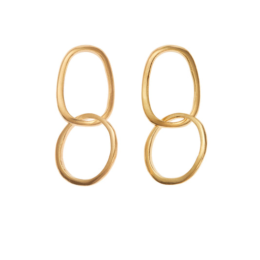 SETA dangle earrings two hoops