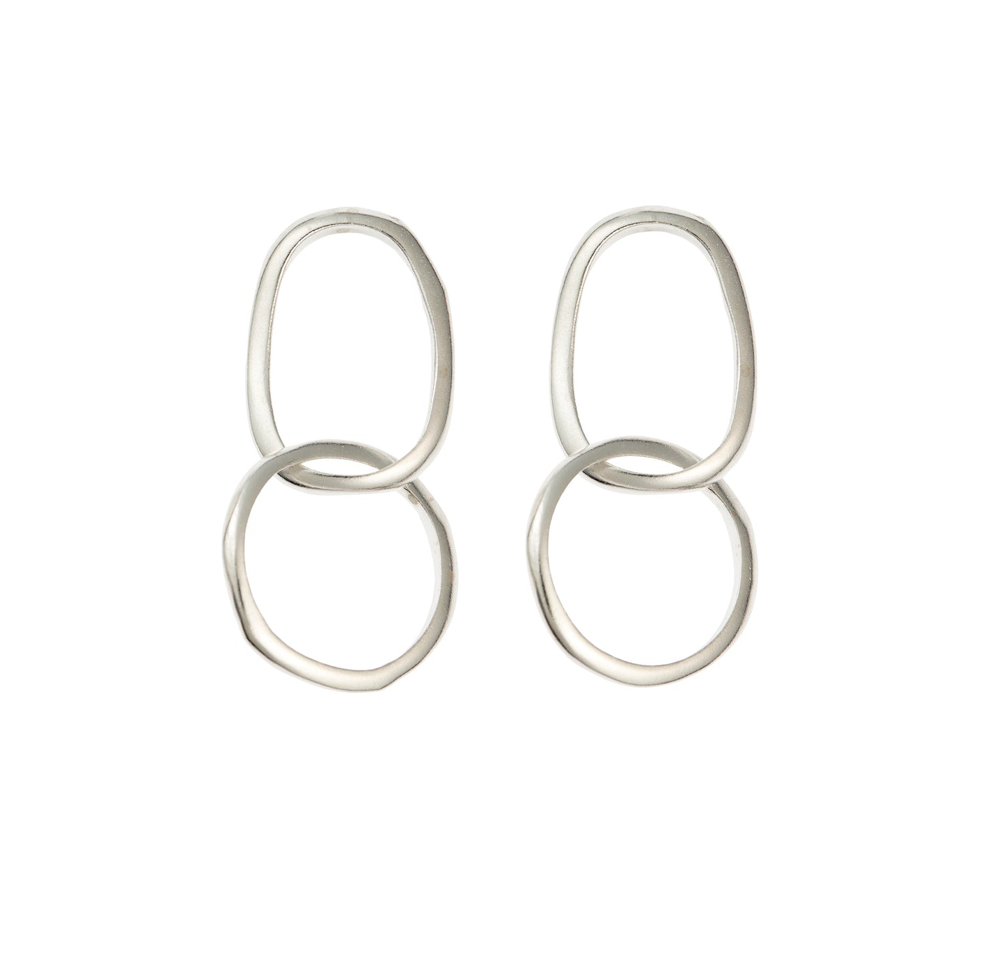 SETA  dangle earrings two hoops