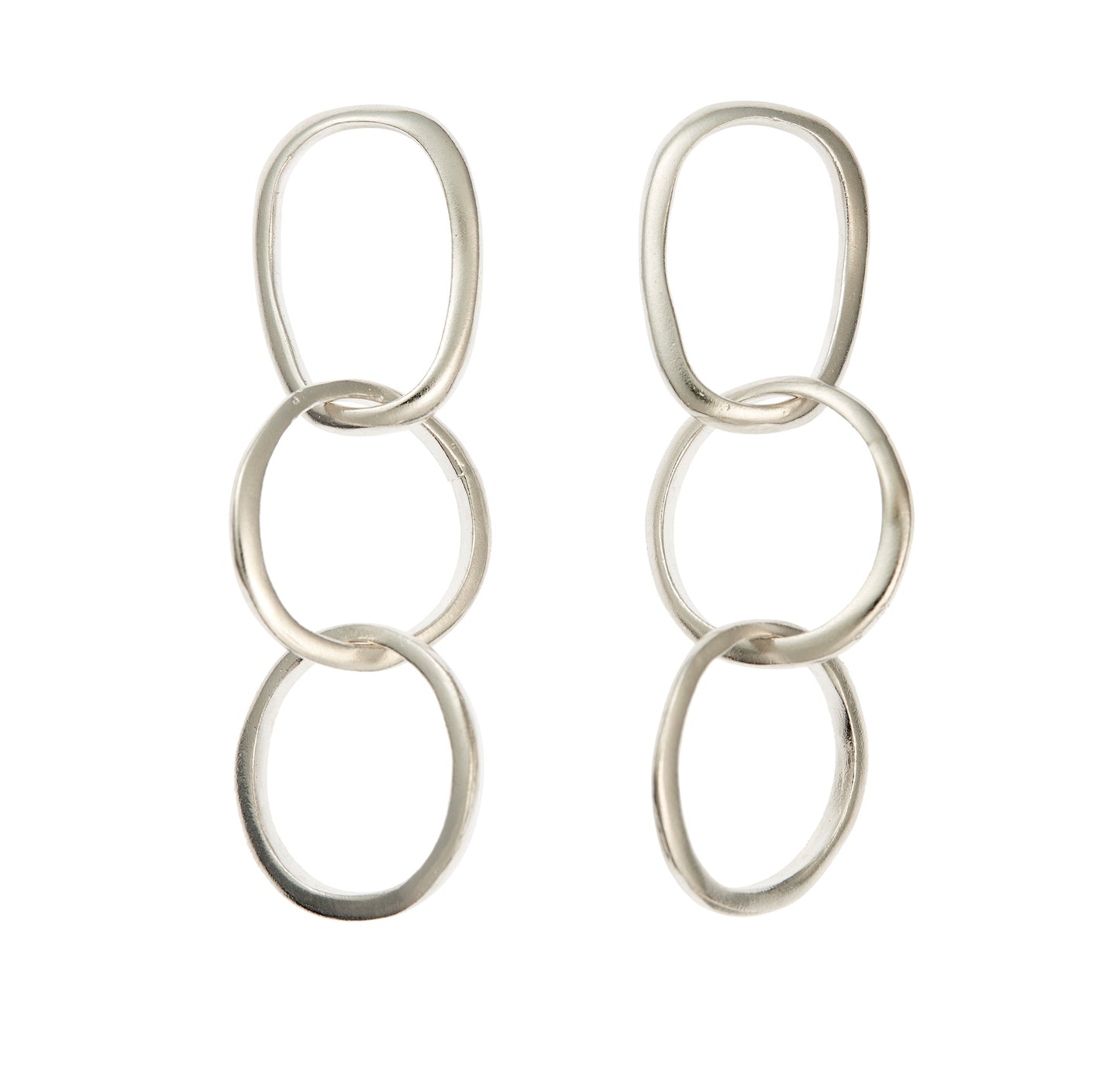 SETA dangle earrings three hoops