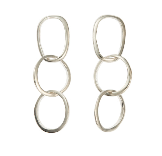 SETA dangle earrings three hoops